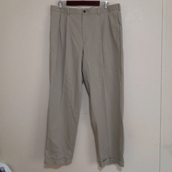 Brooks Brothers 38x32 Advantage Cotton Chino Elliot Khaki Pants - Picture 2 of 9
